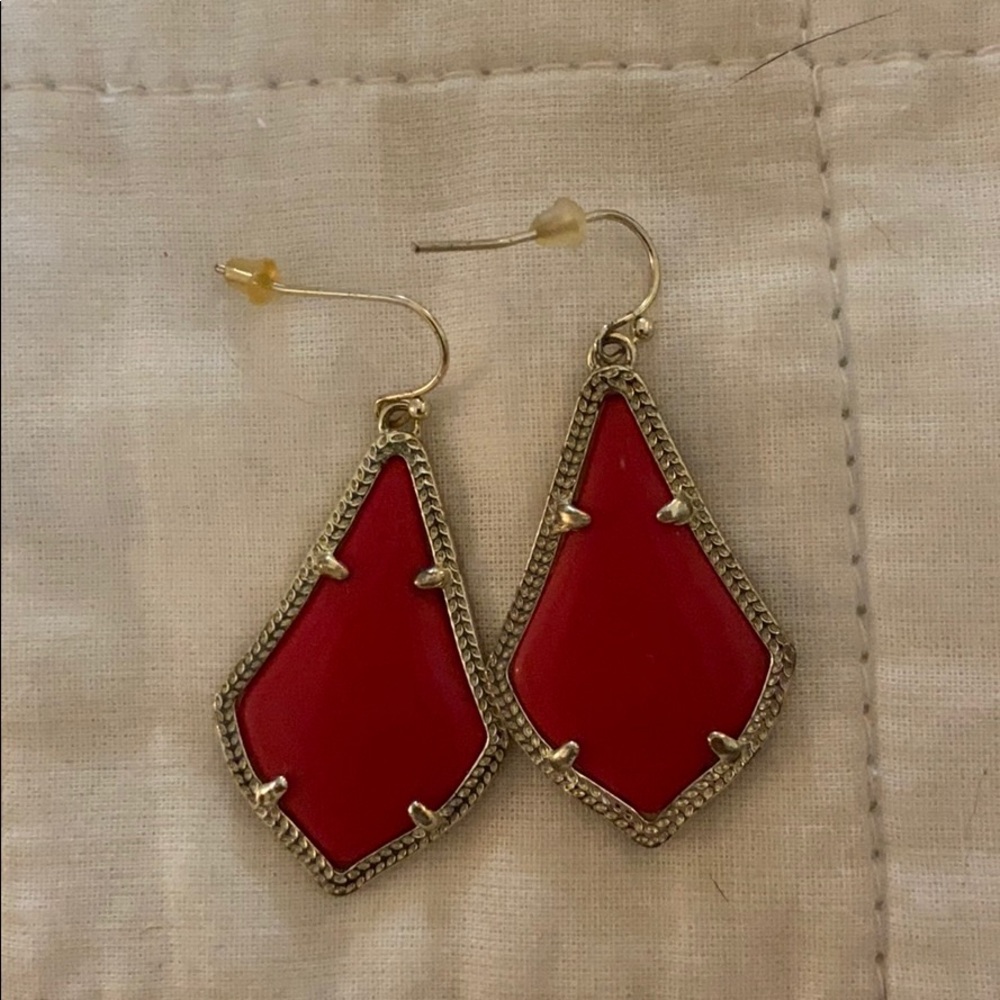 Kendra Scott red earrings